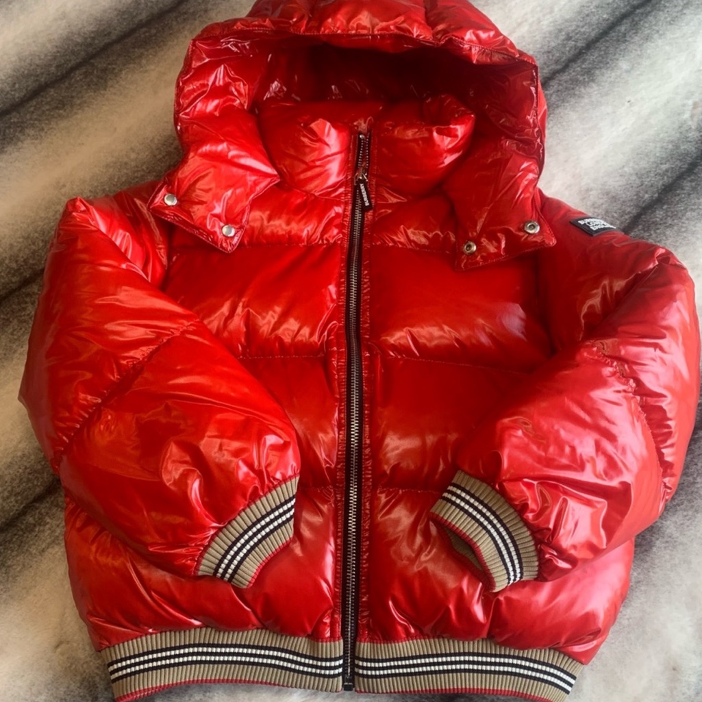 Burberry Josiah Red Puffer Jacket Kids Coat